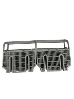 Dishwasher Silverware Basket Universal Fit Replacement Durable Gray Grid Design